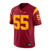 USC Trojans Men's Nike Cardinal #55 Home Football Jersey